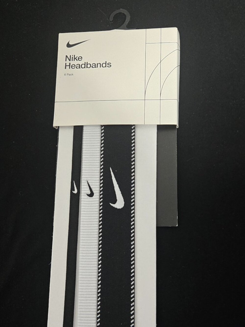 Nike Flex Classic Mixed Width Headbands 3-Pack – Black/White – New 🔥🏃‍♀️🏃‍♂️